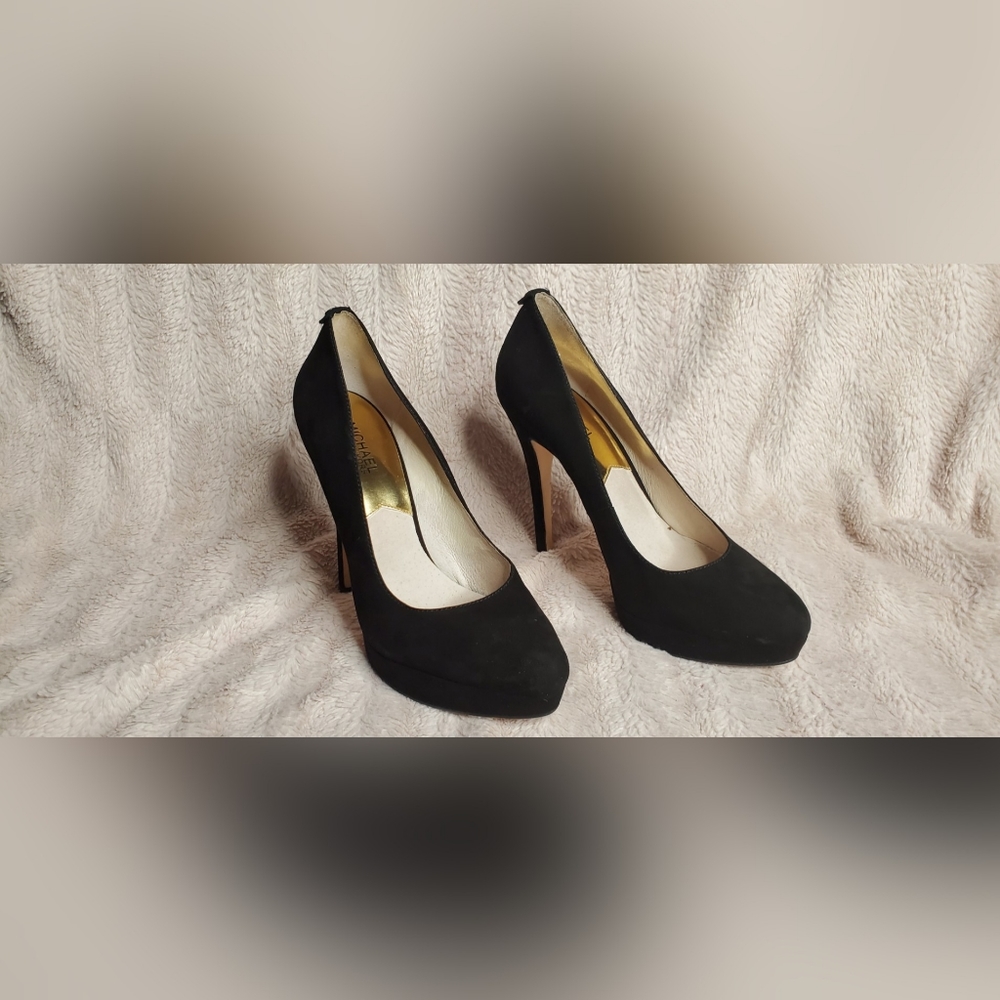 Michael Kors Black Suede Stiletto Heels